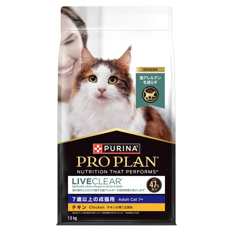 ピュリナ プロプラン 成猫 7kg チキン アダルト！ リブクリア 7歳以上の成猫用（チキン） キャットフード - ピュリナ